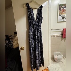 Parker Black and White Maxi Jumpsuit